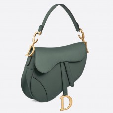 Чанта Dior Saddle от телешка кожа в цвят Storm Blue