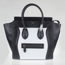 Голяма чанта за багаж Celine черно-бели чанти