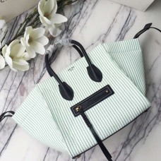 Чанта Celine Phantom Medium в зелено-райе от текстил