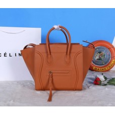 Чанта от телешка кожа Celine Brown Boston