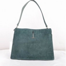 Чанта Celine EDGE от велур, зелена, 309