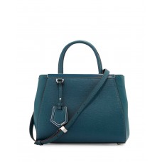 Чанта тип „тоут“ от кожа Fendi 2Jours Medium, цвят океан