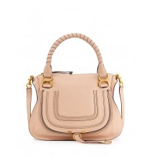 Чанта чанта Chloe Marcie Medium - телесна
